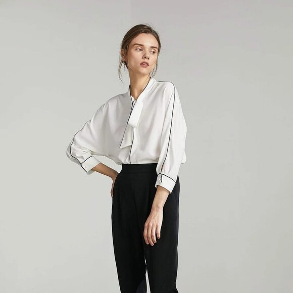 J.ING Bolt White Contrast Top - Picture 5 of 9